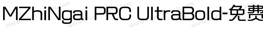MZhiNgai PRC UltraBold字体转换
